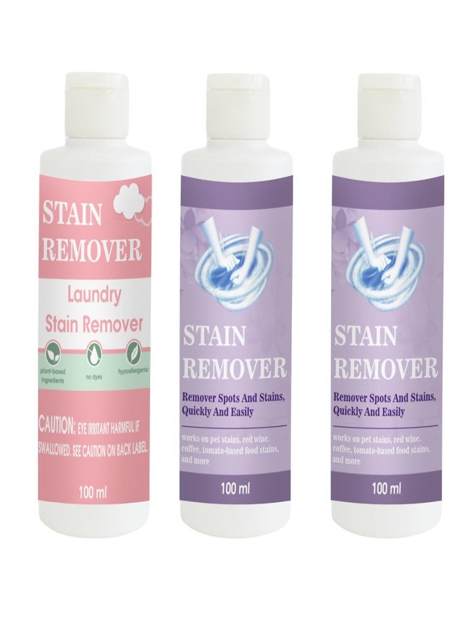 TOOVUS Stain Remover Combo Pack of Pink, Purple and Purple Stain Remover | Multi-Surface Cleaning Solution for Clothes, Fabrics, Upholstery (100 g Each) - Image 1